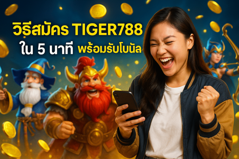 วิธีสมัคร TIGER788 ใน 5 นาที พร้อมรับโบนัส