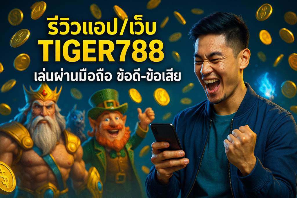 รีวิวแอป/เว็บ TIGER788 เล่นผ่านมือถือ ข้อดี-ข้อเสีย